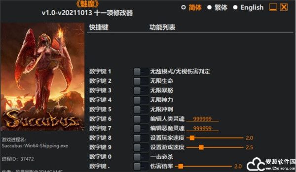 魅魔十一项修改器