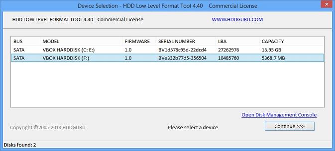 硬盘低级格式化工具HDD Low Level format Tool 4.40+有效激活