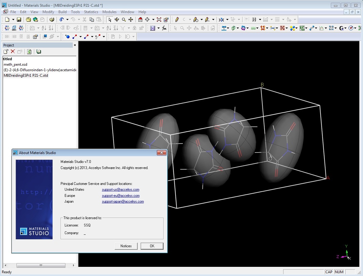 材料科学模拟软件Accelrys Materials Studio v7.0官方原版下载+最新激活方法