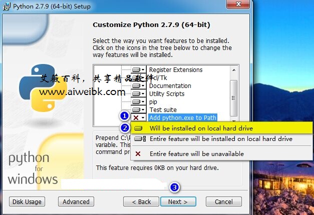 Add python.exe to Path