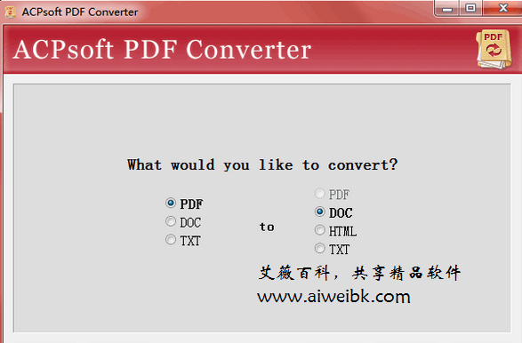 ACPsoft PDF Converter