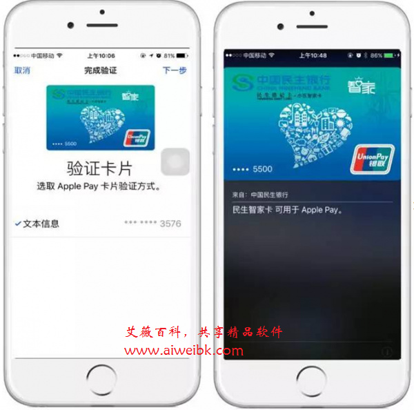 Apple Pay卡片验证