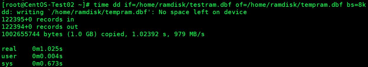 在CentOS上创建RAMDISK（内存磁盘）