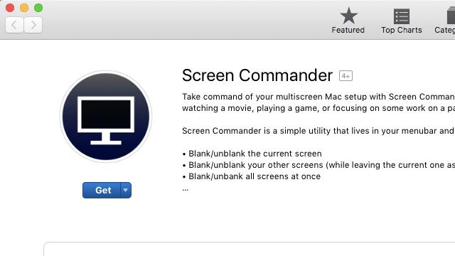 Screen Commander-在看电影、玩游戏时快速关闭用不到的屏幕，双屏幕多屏幕必备！（Mac）