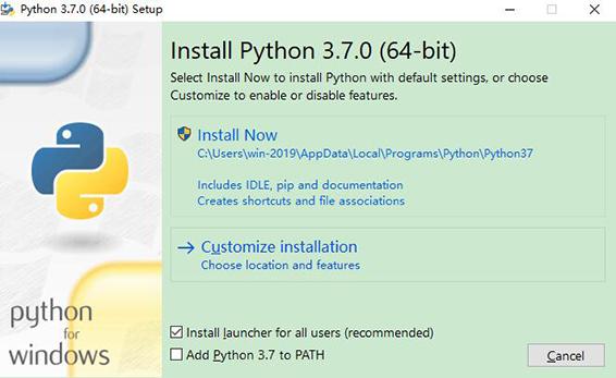 编程开发工具Python V3.7.0 32/64位免费正式版