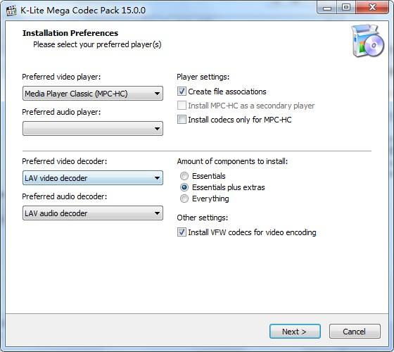 能解码器K-Lite Codec Pack15中文版 v15.4.0(附安装教程)