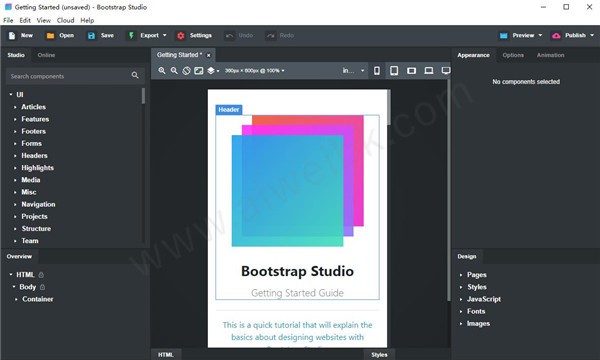 Bootstrap Studio汉化破解版 v5.4.3